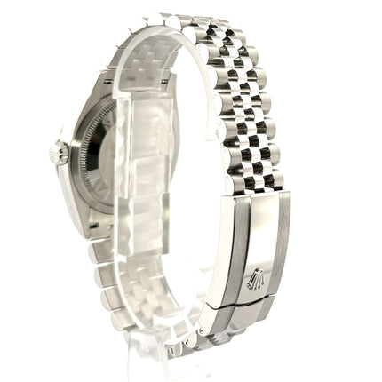 Rückseite des Rolex Datejust 36 Jubile-Bandes in Edelstahl und Weißgold, Ref. 126234.
