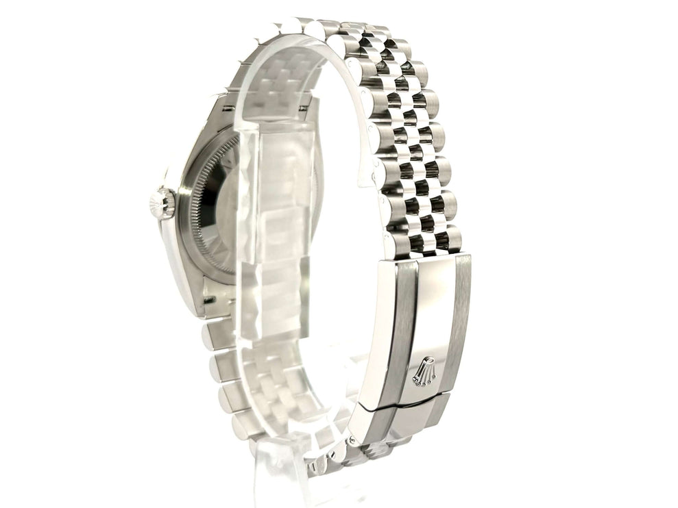Rückseite des Rolex Datejust 36 Jubile-Bandes in Edelstahl und Weißgold, Ref. 126234.