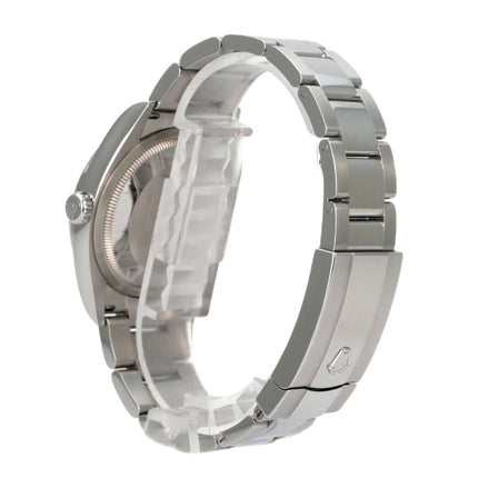 Rolex Datejust 36 Oystersteel Weißgold 126234 Schwarz Diamant, Edelstahlarmband und Gehäuse