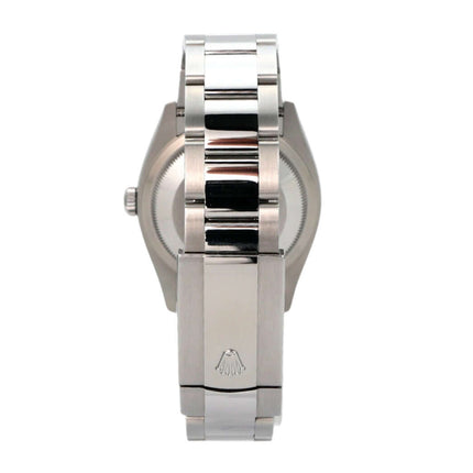 Rolex Datejust 36 Oystersteel Weißgold 126234 Schwarz Diamant mit Edelstahlband und Faltschließe