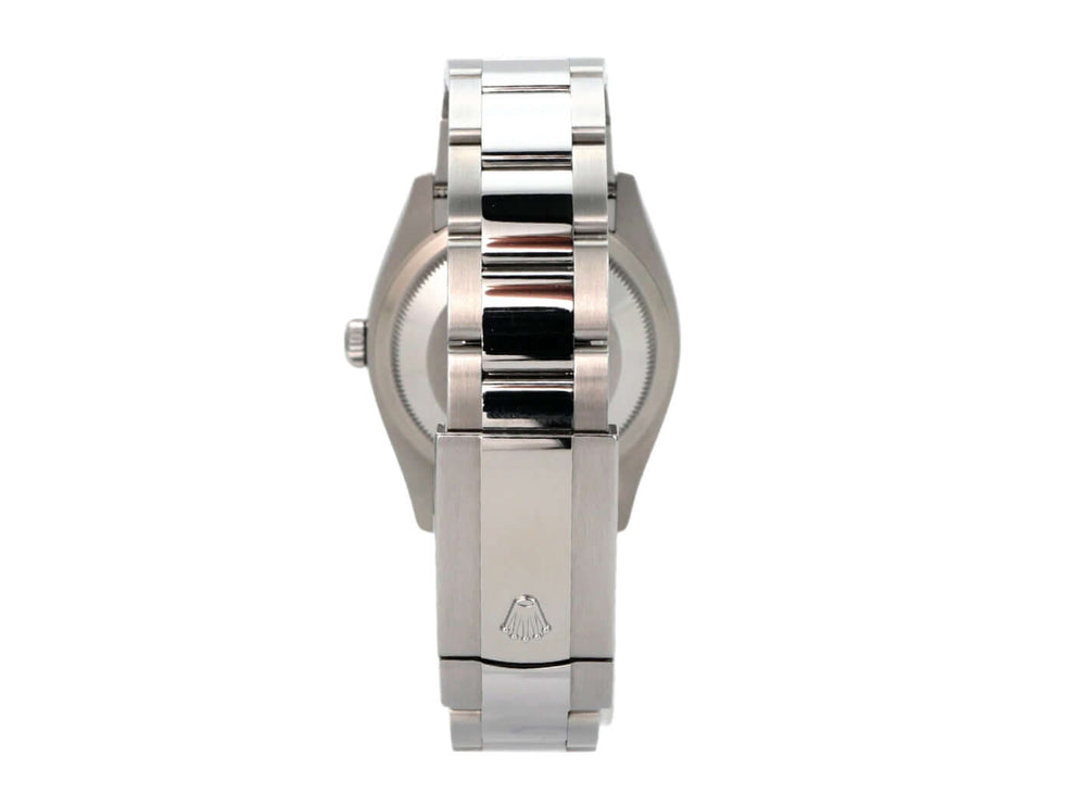 Rolex Datejust 36 Oystersteel Weißgold 126234 Schwarz Diamant mit Edelstahlband und Faltschließe