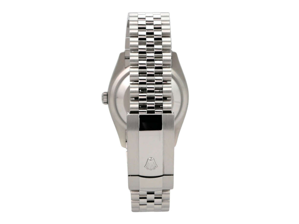 Rolex Datejust 36 Oystersteel Weißgold 126234 Silber R Diamant Jubile-Band, Rückseite mit Jubile-Band