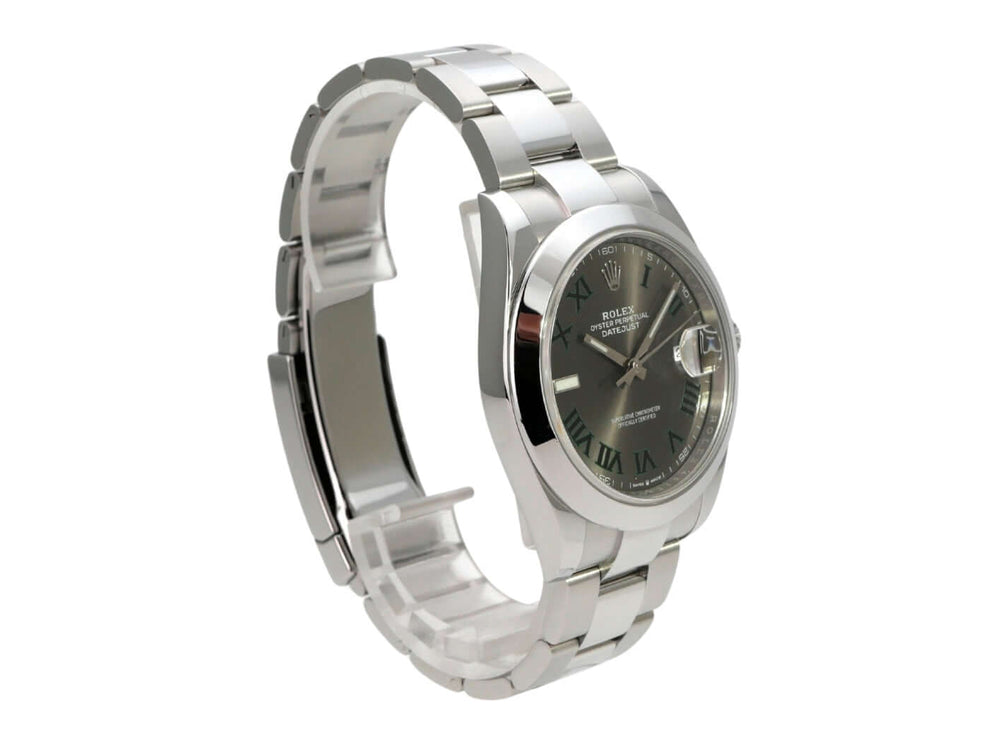 Rolex Datejust 41 Edelstahl 126300 Rhodium Römisch, Edelstahlgehäuse und Oyster-Band, 41 mm