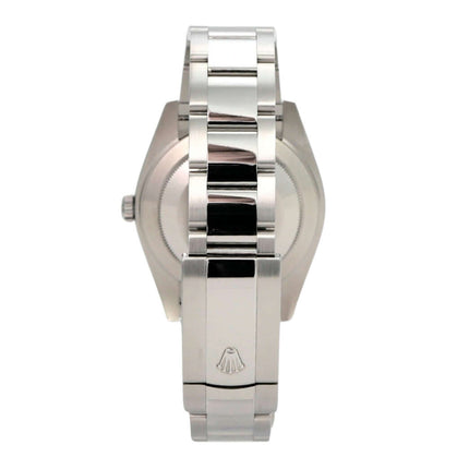 Rolex Datejust 41 Edelstahl 126300 Rhodium Römisch mit Oyster-Band und Faltschließe, Rückseite