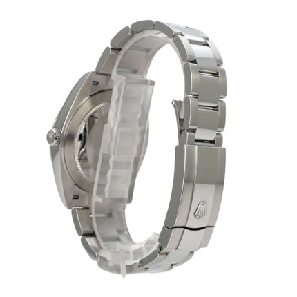 Rolex Datejust 41 Edelstahl 126300 Rhodium Römisch seitliche Ansicht des Armbands.