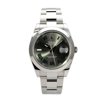Rolex Datejust 41 Edelstahl 126300 Rhodium Römisch mit rhodiumfarbenem Zifferblatt und römischen Ziffern