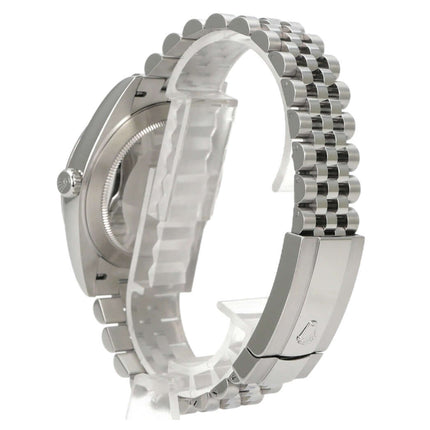 Rolex Datejust 41 Edelstahl 126300 Rhodium Römisch Jubile-Band, Edelstahlarmband und Gehäuse