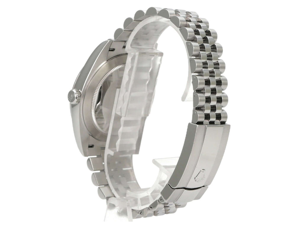 Rolex Datejust 41 Edelstahl 126300 Rhodium Römisch Jubile-Band, Edelstahlarmband und Gehäuse