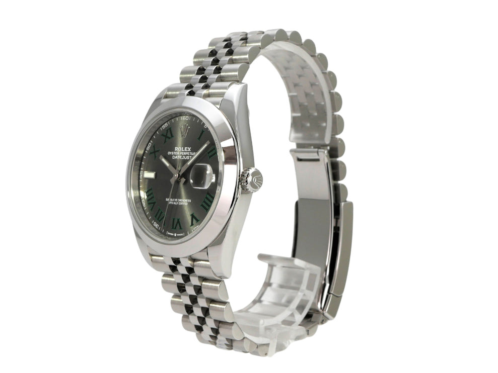 Rolex Datejust 41 Edelstahl 126300 Rhodium Römisch Jubile-Band, Luxus-Armbanduhr mit Edelstahlband