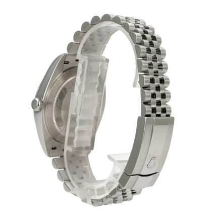 Rolex Datejust 41 Edelstahl 126300 Rhodium Römisch Jubile-Band, Edelstahlarmband und Gehäuseansicht