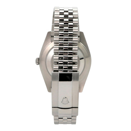 Rolex Datejust 41 Edelstahl 126300 Rhodium Römisch Jubile-Band mit Jubilé-Armband und Edelstahlgehäuse