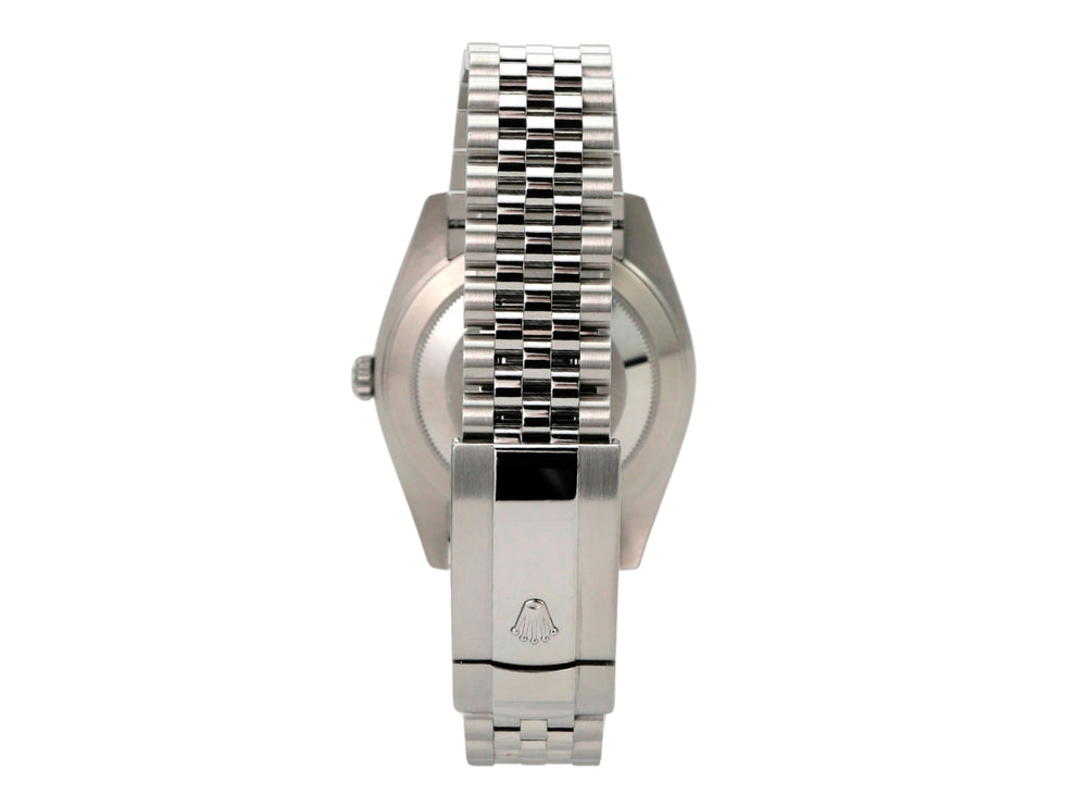 Rolex Datejust 41 Edelstahl 126300 Rhodium Römisch Jubile-Band mit Jubilé-Armband und Edelstahlgehäuse