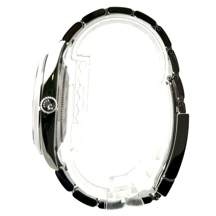 Rolex Datejust 41 Edelstahl 126300 Schwarz Seitenansicht, poliertes und satiniertes Edelstahl Oyster-Band, Automatikwerk, 41 mm Gehäusedurchmesser
