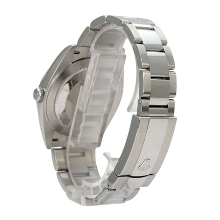 Rolex Datejust 41 Edelstahl 126300 Schwarz Oyster-Band mit poliertem und satiniertem Edelstahlarmband.