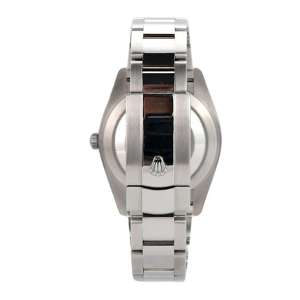 Rolex Datejust 41 Edelstahl 126300 mit Oyster-Band und polierter Gehäuseansicht.