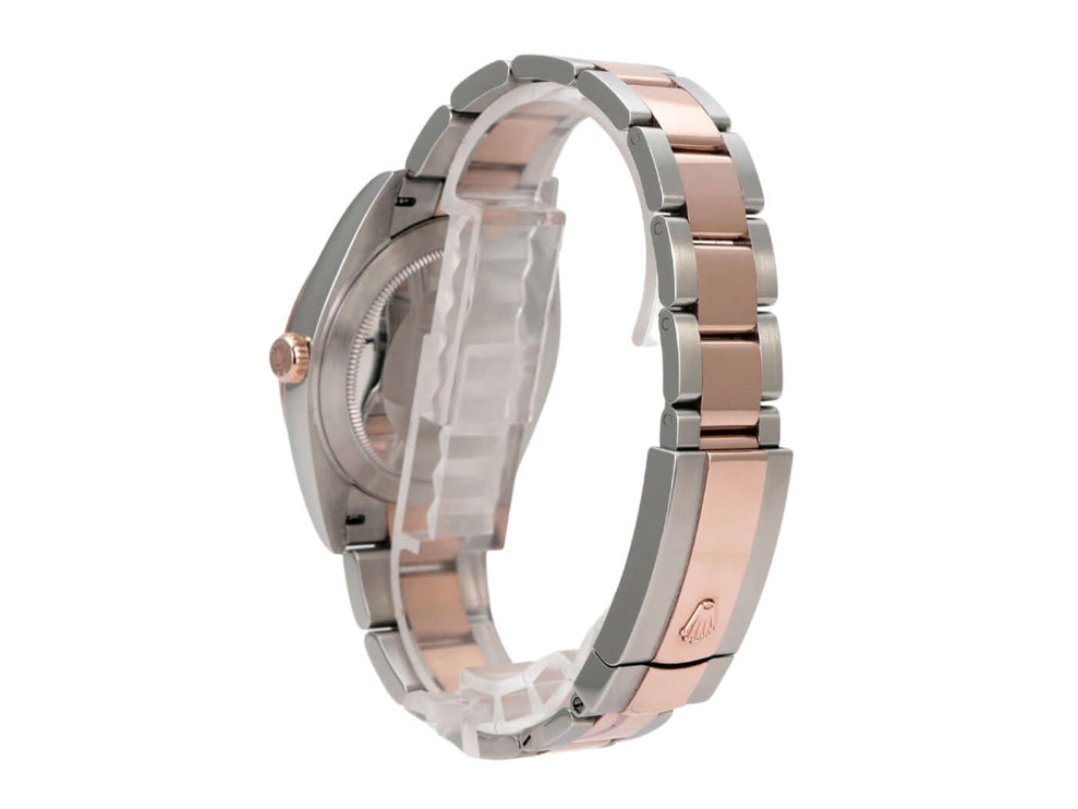 Rolex Datejust 41 Edelstahl Everose-Gold 126301 Slate Römisch, Stahl-Everose-Armband und Automatikwerk