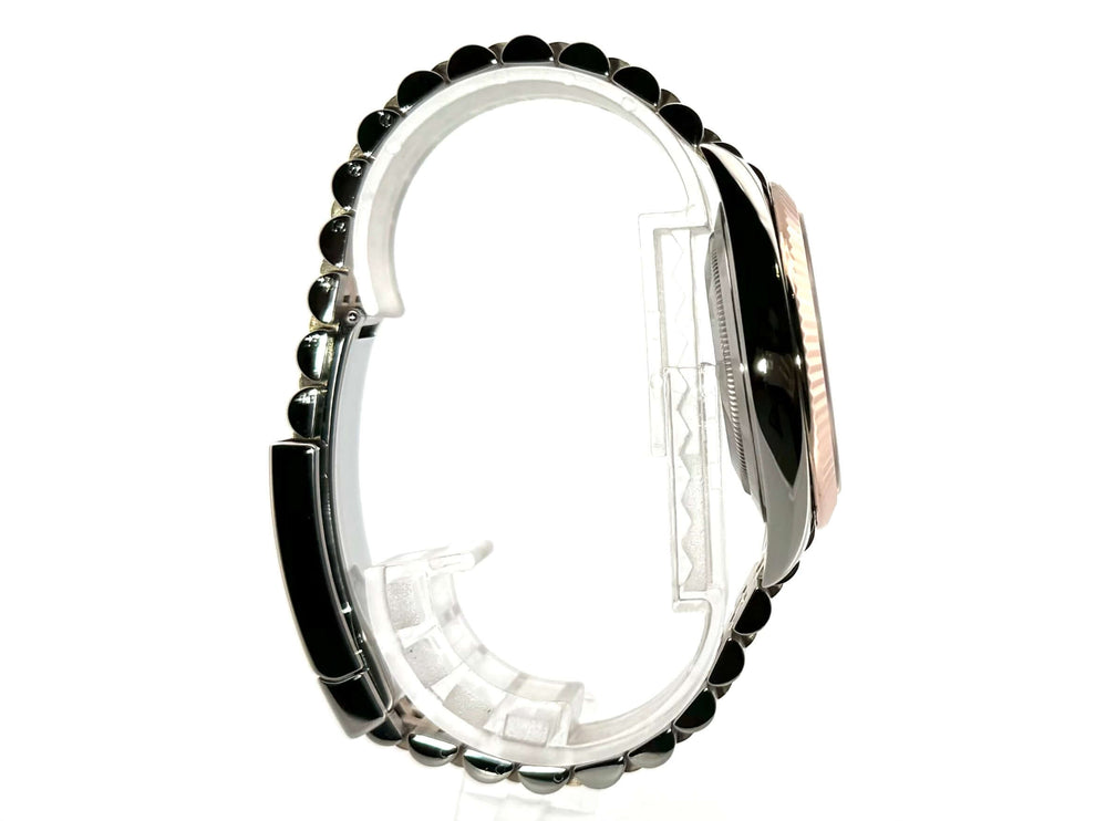 Rolex Datejust 41 Edelstahl Everose-Gold 126331 Seitenansicht Jubile-Band