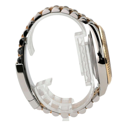 Rolex Datejust 41 Edelstahl Gelbgold 126333 Champagner Jubile-Band seitliche Ansicht des Armbands