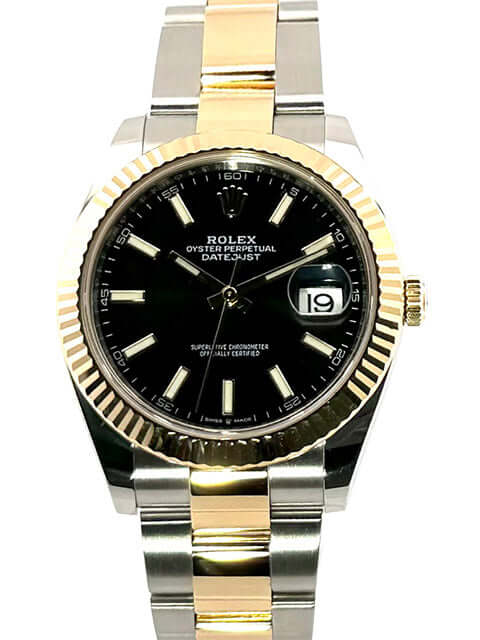 Damen Armbanduhr Rolex Damen Datejust Schwarzes Zifferblatt Rolex