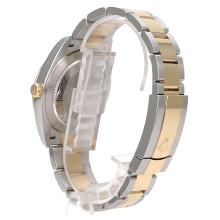 Rolex Datejust 41 Edelstahl Gelbgold 126333 Schwarz Diamant, Oyster-Band, 41 mm, Automatik