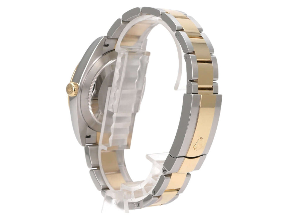 Rolex Datejust 41 Edelstahl Gelbgold 126333 Schwarz Diamant, Oyster-Band, 41 mm, Automatik
