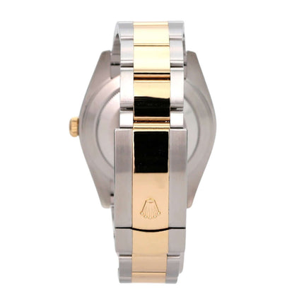 Rolex Datejust 41 Edelstahl Gelbgold 126333 Slate - Detailansicht des Armbands und Gehäuses.