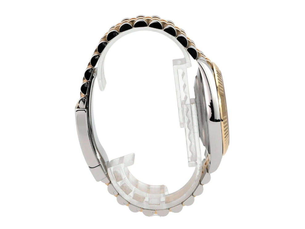 Rolex Datejust 41 Edelstahl Gelbgold 126333 Slate Jubile-Band seitliche Ansicht des Armbands und Gehäuses