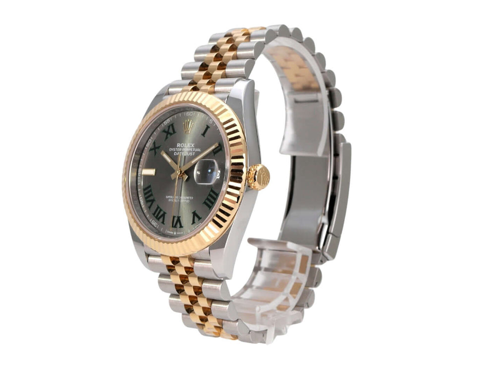 Rolex Datejust 41 Edelstahl Gelbgold 126333 Slate Jubile-Band in Edelstahl und 18 kt Gelbgold mit schiefergrauem Zifferblatt