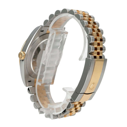 Rolex Datejust 41 Edelstahl Gelbgold 126333 Slate Jubile-Band mit luxuriösem Jubile-Armband.