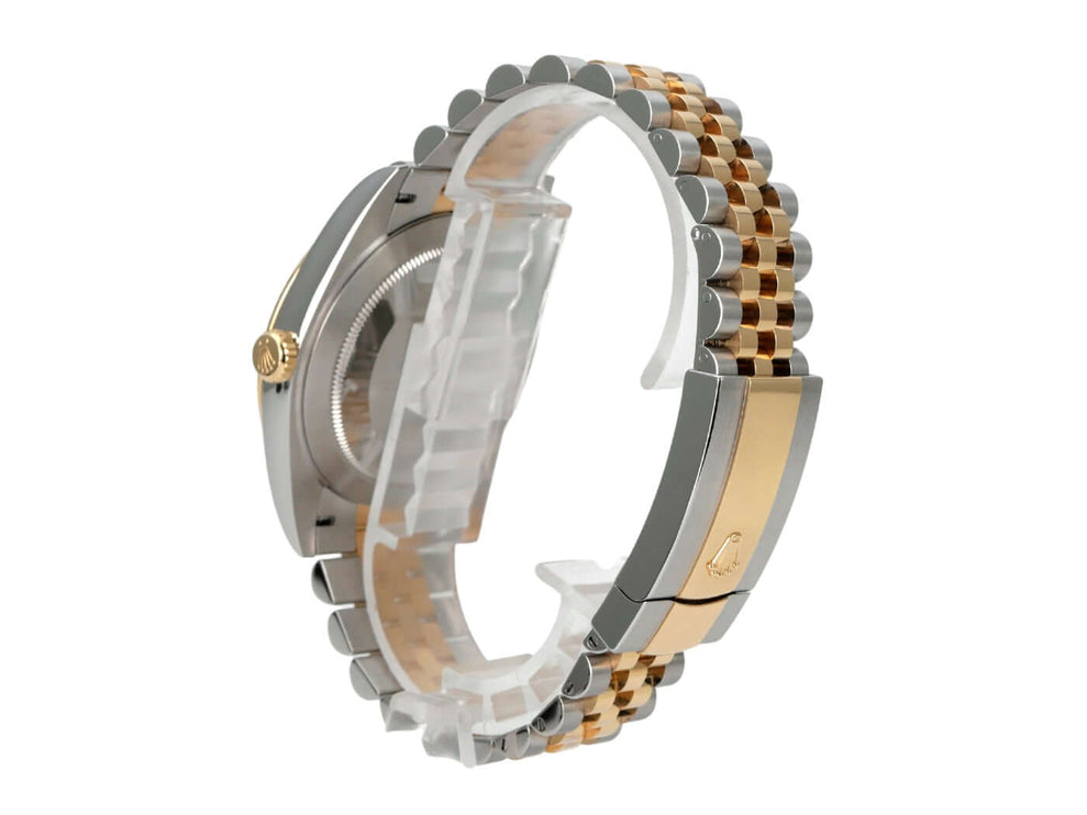 Rolex Datejust 41 Edelstahl Gelbgold 126333 Slate Jubile-Band mit luxuriösem Jubile-Armband.