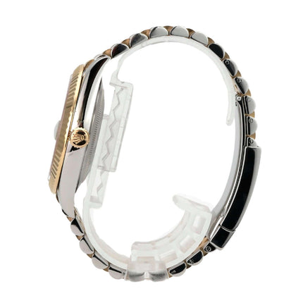 Rolex Datejust 41 Edelstahl Gelbgold 126333 Slate Jubile-Band seitliche Ansicht des Uhrenarmbands und Gehäuses