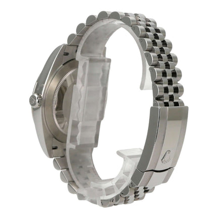 Rolex Datejust 41 Oystersteel Weißgold 126334 Blau Römisch Jubile-Band Armbandansicht von der Seite