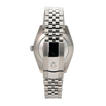 Rolex Datejust 41 Edelstahl Weißgold 126334 Rhodium Jubile-Band, Rückansicht mit Jubilee-Armband