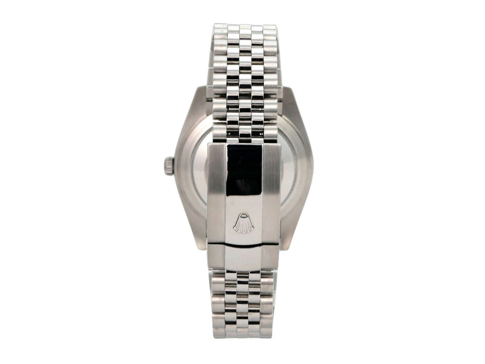 Rolex Datejust 41 Edelstahl Weißgold 126334 Rhodium Jubile-Band, Rückansicht mit Jubilee-Armband