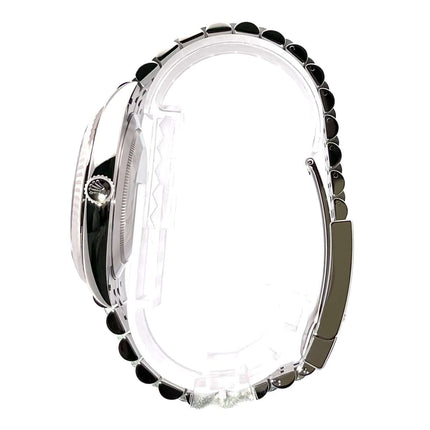 Rolex Datejust 41 Edelstahl Weißgold 126334 Rhodium Jubile-Band Seitenansicht