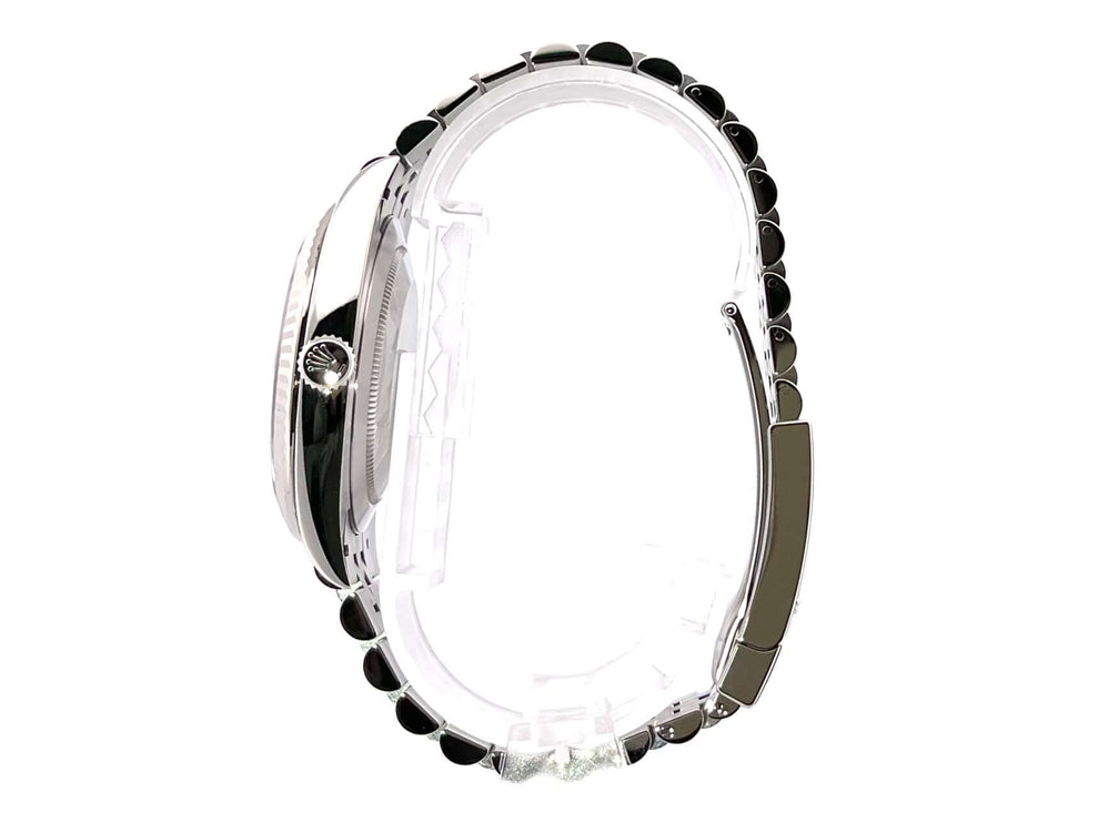 Rolex Datejust 41 Edelstahl Weißgold 126334 Rhodium Jubile-Band Seitenansicht