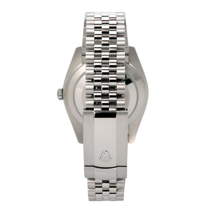 Rolex Datejust 41 Edelstahl Weißgold 126334 Rhodium Jubile-Band, Rolex-Uhr mit Jubilé-Band und Faltschließe