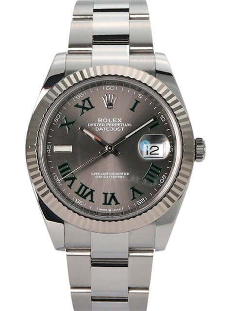 Silver Rolex Ref 126334 Rolex Datejust 41 126334 Rhodium Roman