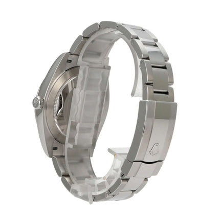 Rolex Datejust 41 Edelstahl Weißgold Ref. 126334, Ansicht vom Armband und Gehäuse.