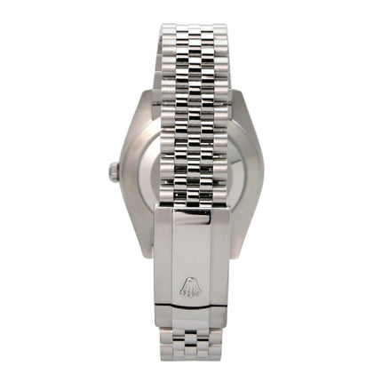 Rolex Datejust 41 Edelstahl Weißgold 126334 Weiß Jubile-Band, Rückseite mit Jubilé-Band und Faltschließe