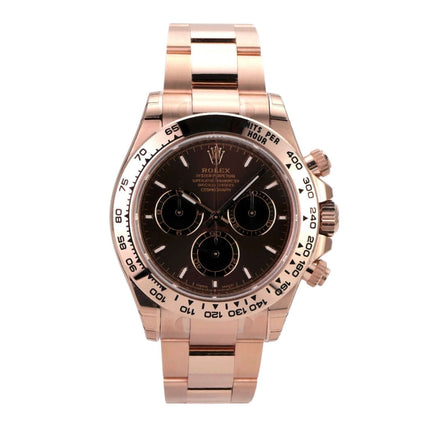 Rolex Cosmograph Daytona 126505 Everose-Gold Choco mit braunem Zifferblatt und 18 kt Everose-Gold Gehäuse