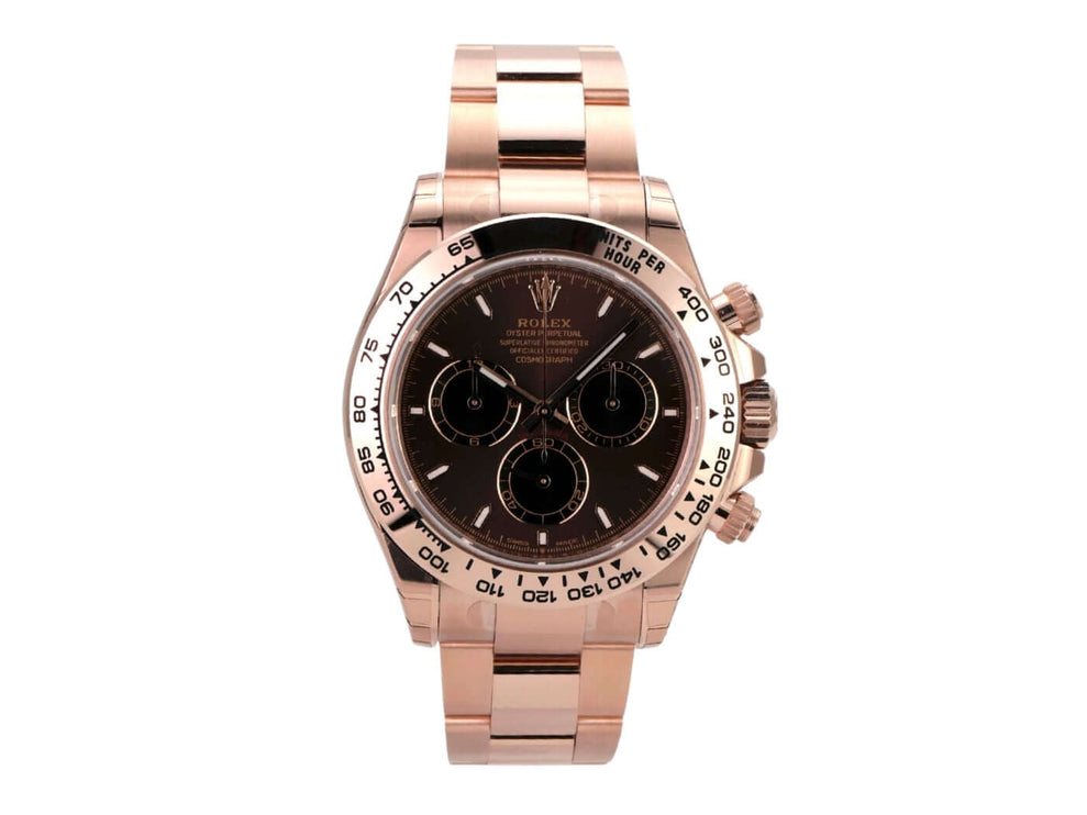 Rolex Cosmograph Daytona 126505 Everose-Gold Choco mit braunem Zifferblatt und 18 kt Everose-Gold Gehäuse