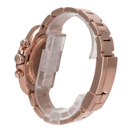 Rolex Cosmograph Daytona 126505 Everose-Gold Choco seitliche Ansicht des Armbands aus 18 kt Everose-Gold.