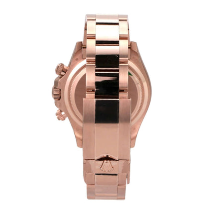 Rolex Cosmograph Daytona 126505 Everose-Gold Choco Armband aus 18 kt Everose-Gold, Ansicht von hinten.