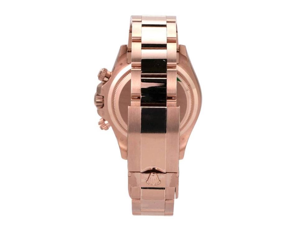 Rolex Cosmograph Daytona 126505 Everose-Gold Choco Armband aus 18 kt Everose-Gold, Ansicht von hinten.
