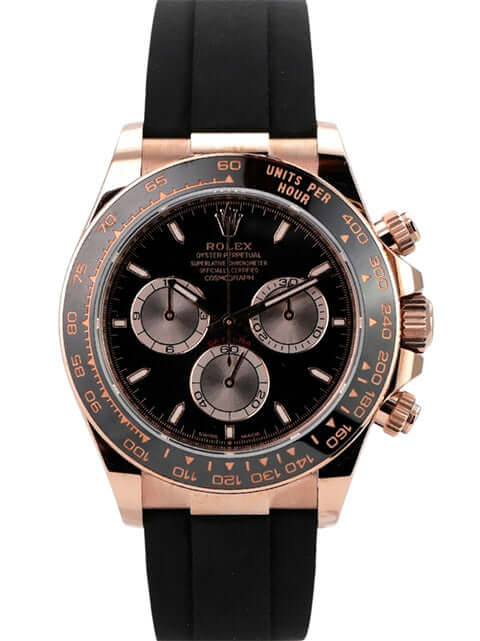 Rolex Daytona Everose-Gold 126515LN Schwarz Oysterflex – Luxus Chronograph mit schwarzem Zifferblatt und Keramiklünette