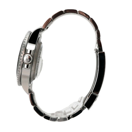 Rolex Sea-Dweller Ref. 126600 MK1 seitliche Ansicht mit Edelstahl-Gehäuse und Oyster-Armband