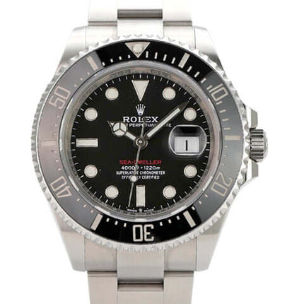 Rolex Sea-Dweller Ref. 126600 aus Edelstahl mit schwarzem Zifferblatt und Automatikuhrwerk, 43 mm Gehäusedurchmesser.