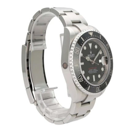 Rolex Sea-Dweller Ref. 126600, Edelstahl, 43 mm, schwarzes Zifferblatt, einseitig drehbare Lünette, Automatikwerk.