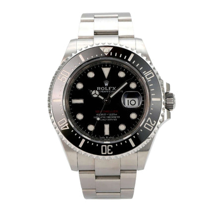 Rolex Sea-Dweller Ref. 126600, schwarzes Zifferblatt, Edelstahlgehäuse und Oyster-Armband, Luxus-Taucheruhr